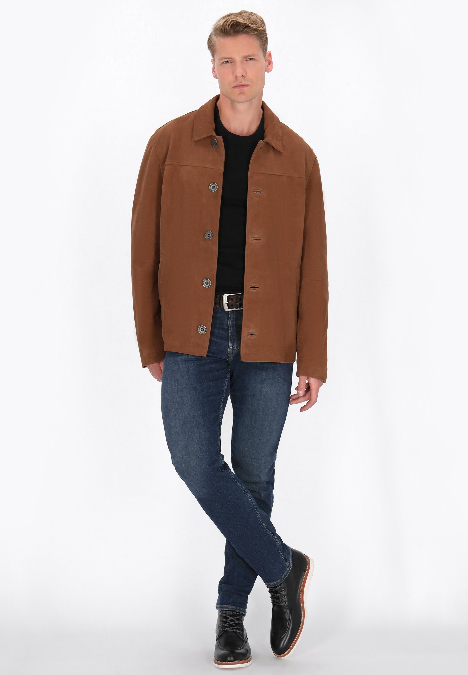 DreiMaster leren jas - cognac