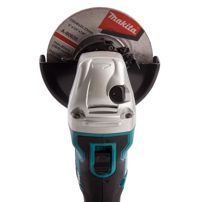 Meuleuse d'angle sans fil 18V 125mm - MAKITA - DGA506Z - Métal - Régulier
