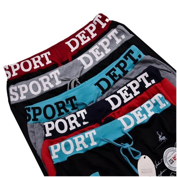Jogging pants - Luxury - Printed - Men's - Black - Fitness - Elastic waist