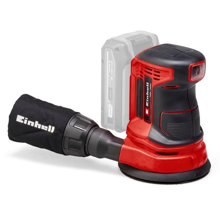 Einhell Ponceuse excentrique sans fil TE-RS 18 Li - Solo PXC (18V, avec 1 abrasif) Livré sans Batterie ni Chargeur