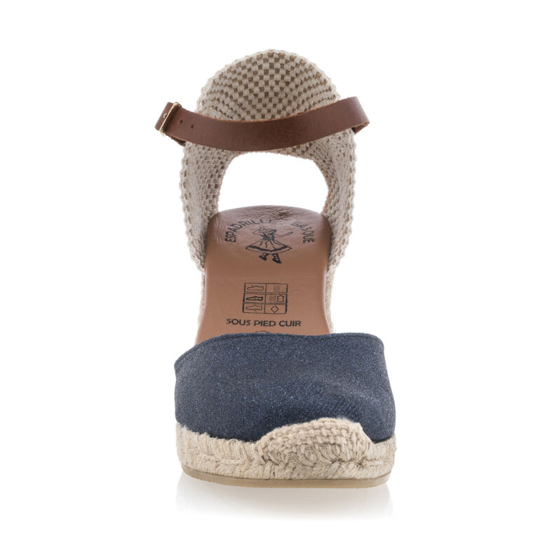 Blå espadriller med tausåler til dame