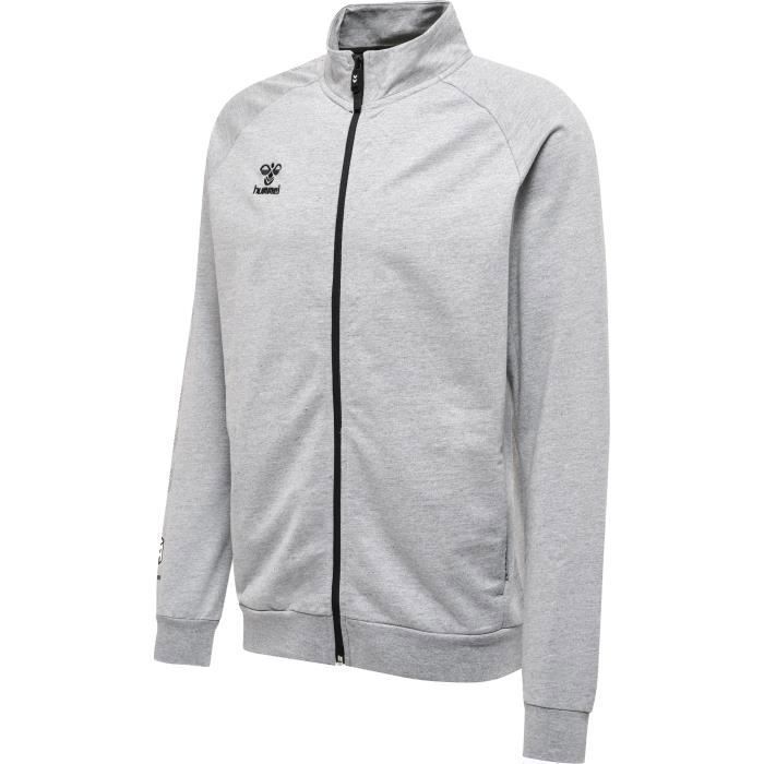 Hummel Move Grid Men's Zip-Up Track Jacket - Grey - 3XL