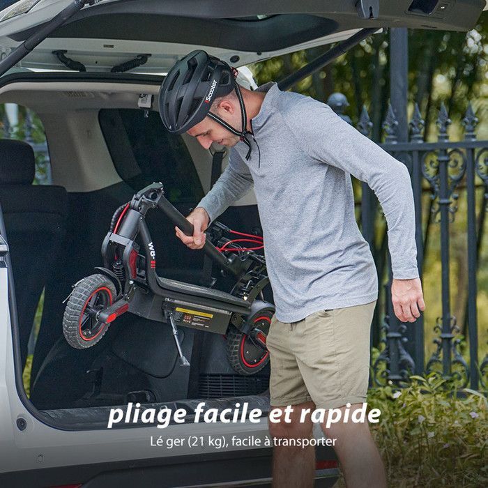Patinete eléctrico plegable AGILERIDE AS-S2 de 9,3