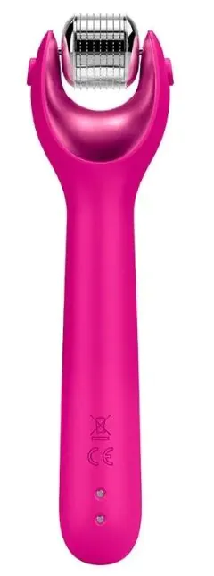 Geske MicroNeedle Face Roller 9in1 Roller do mezoterapii igłowej Magenta