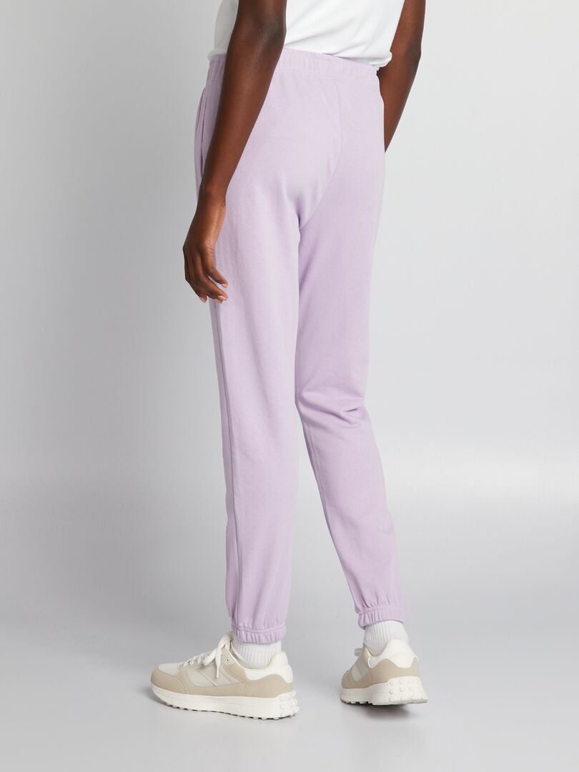 Fleece joggingbroek - PAARS