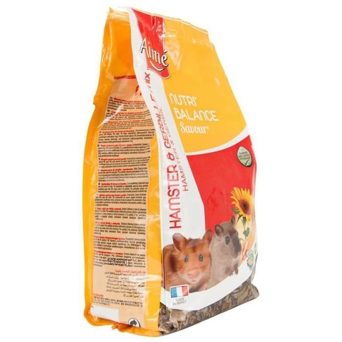 Mezcla de gránulos AIME Nutri'balance Savour Mix - Para hámsteres y jerbos - 900 g