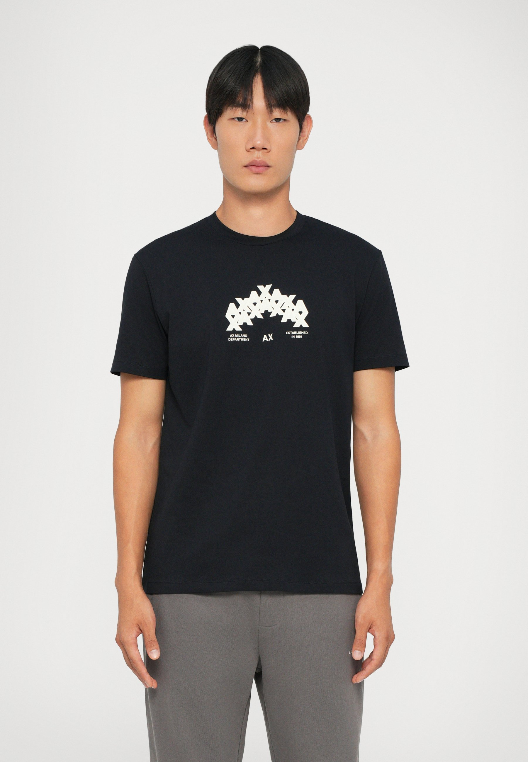 Armani Exchange Print T-Shirt – Dunkelblau
