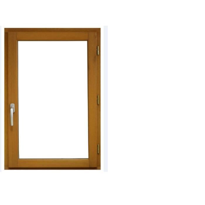 Single-pane window, right-hand opening - H.75 x W.40 cm - Exotic wood