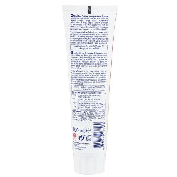 Kruidvat 0-4 godine Pasta za zube<br>100ml