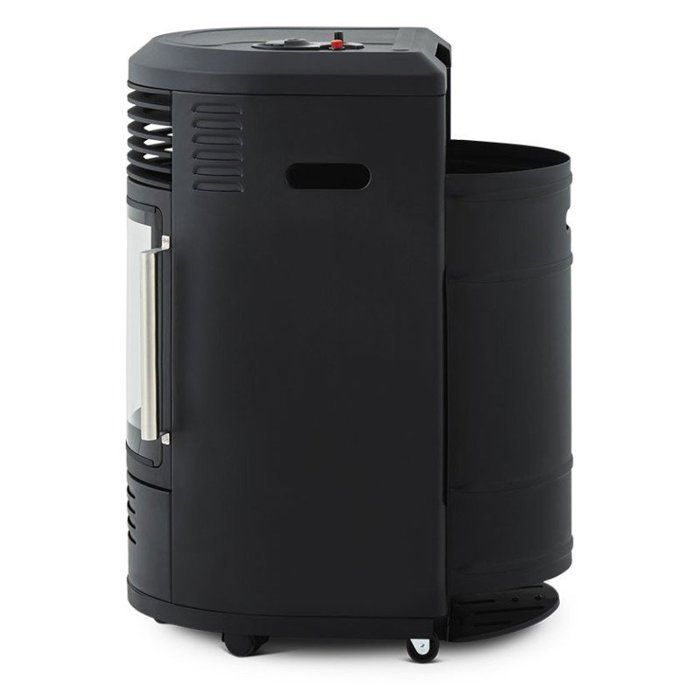 Volga gaskachel - FAVEX - Infrarood haardeffect - 6 warmtestanden - Tot 40 m², zwart