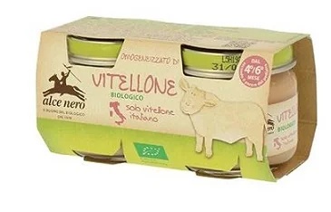 Schwarzer Elch Homogenisiertes Kalbfleisch vom schwarzen Elch 2 80G