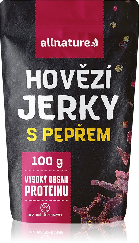 Allnature govedina jerky govedina s poprom