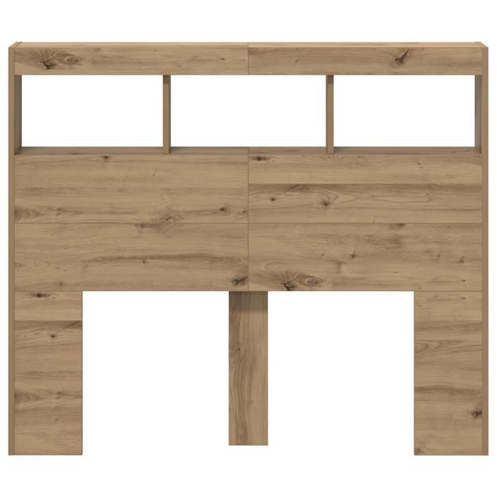 vidaXL Tête de lit artisanale en chêne Chêne artisanal Bois d'ingénierie 869112