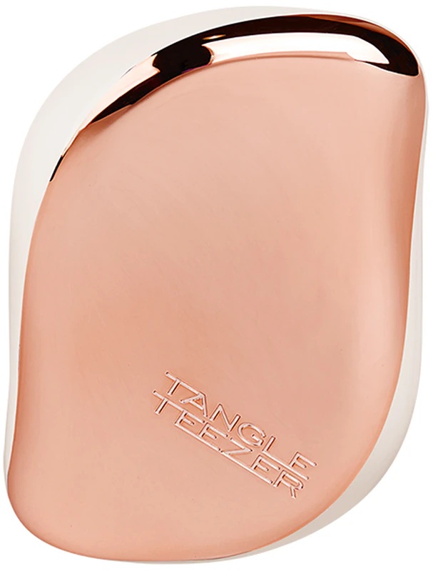 Tangle Teezer Compact Styler четка за обликовање косе у ружичасто-златној крем боји