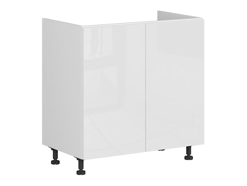 Szafka kuchenna pod zlewozmywak Top Line 80 cm dwudrzwiowa biały połysk