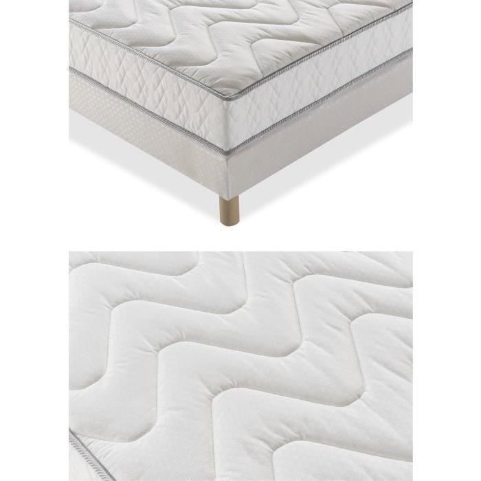 Set materasso e base UNELMA 90 x 190 cm - 5 zone e memory foam - Spessore 16 cm - DEKO DREAM