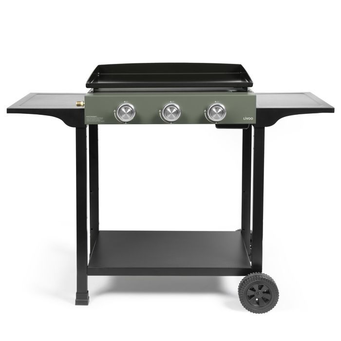 Gas griddle - LIVOO - 7500w - Enamelled steel plate - 62x34.5cm - DOC326