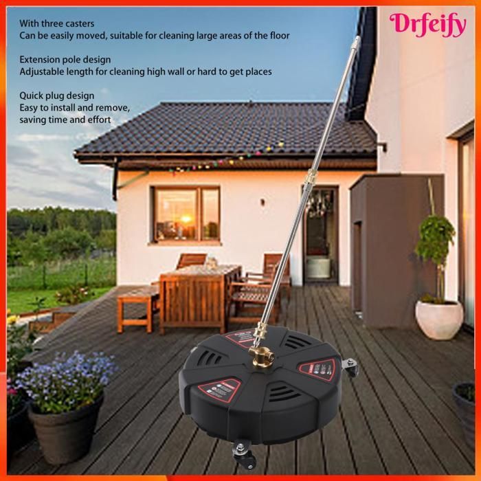 Idropulitrice ad alta pressione - AKOZON - 13 pollici - 2500 PSI - 3 ruote - albero regolabile