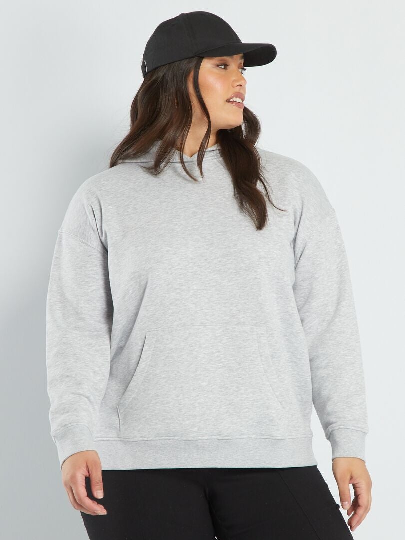 Hoodie met kangoeroezak - VL_GRIJS