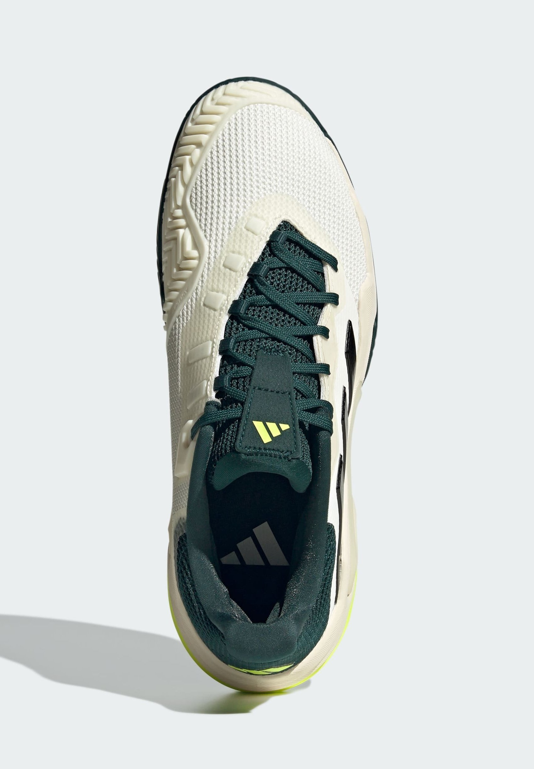 adidas Performance BARRICADE 13 - Scarpe da tennis multi-campo - bianco sporco, nero, verde acqua
