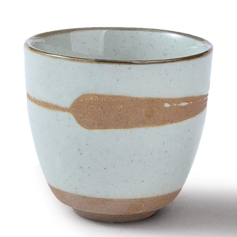 Taza de té de cerámica rústica hecha a mano, estilo japonés, individual, maestra de té, retro, tazón de té de cerámica, vajilla, decoración del hogar