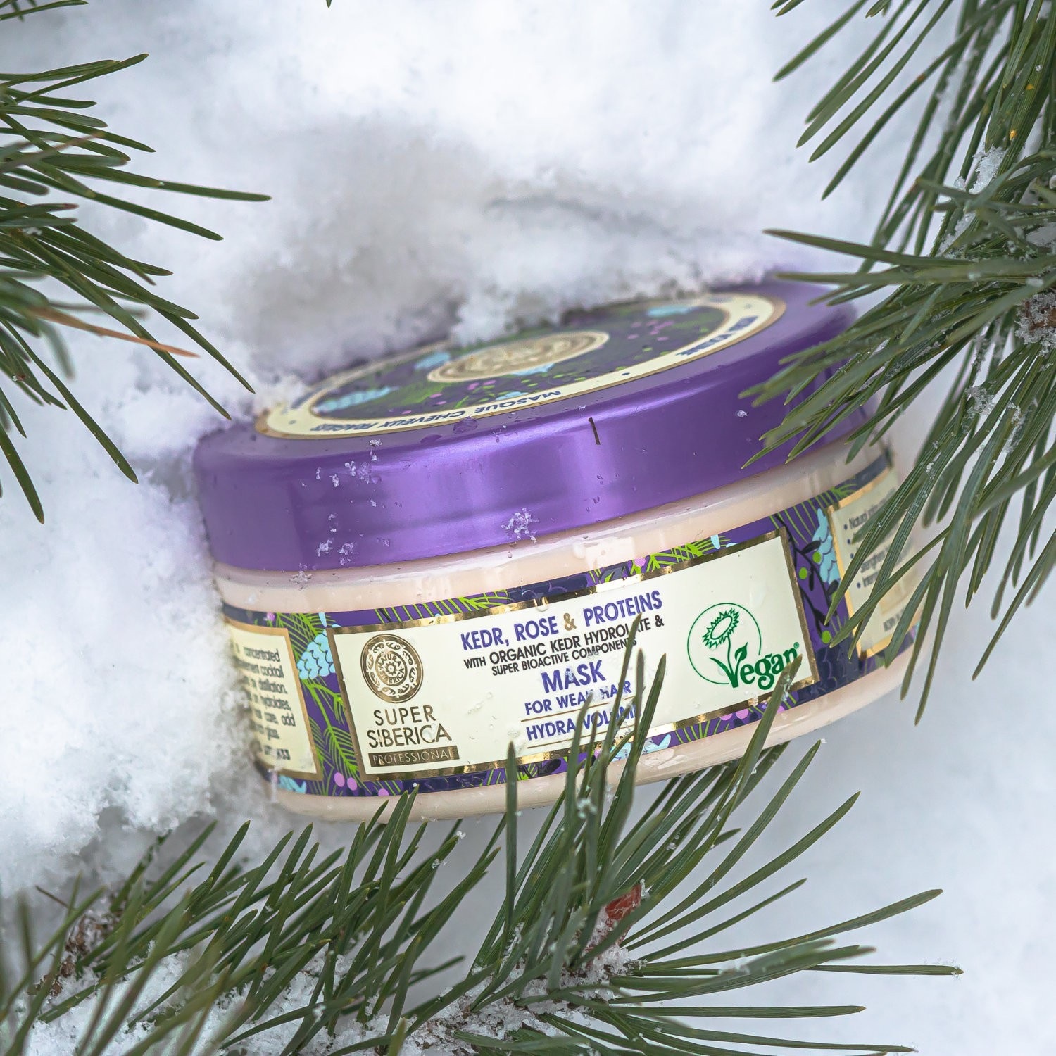 Natura Siberica Masque capillaire Cèdre et Rose cheveux fragiles