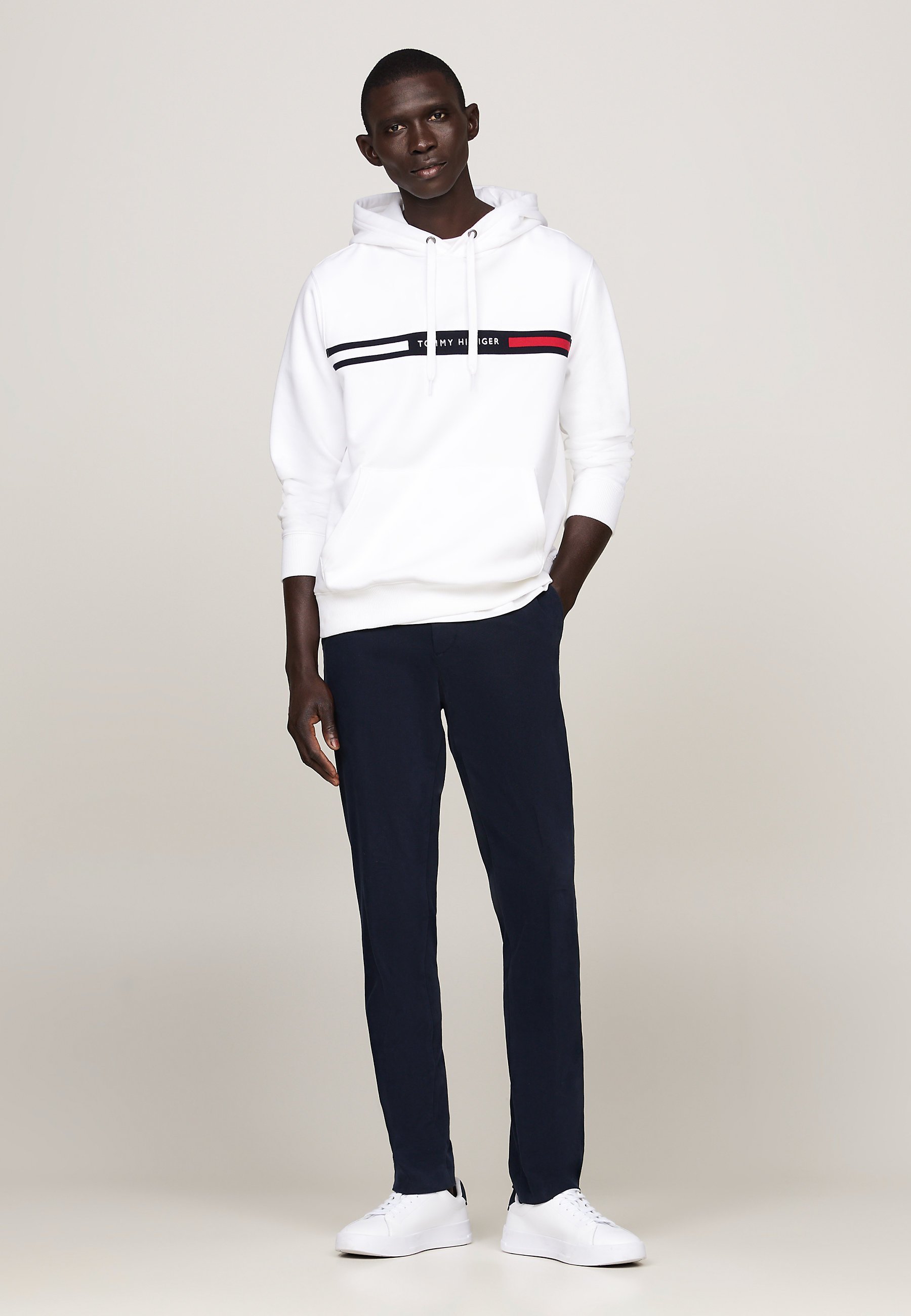 Tommy Hilfiger BORSTINZETSTUK - Hoodie - wit