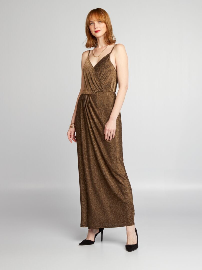 Vestido de malha macia - AMARELO