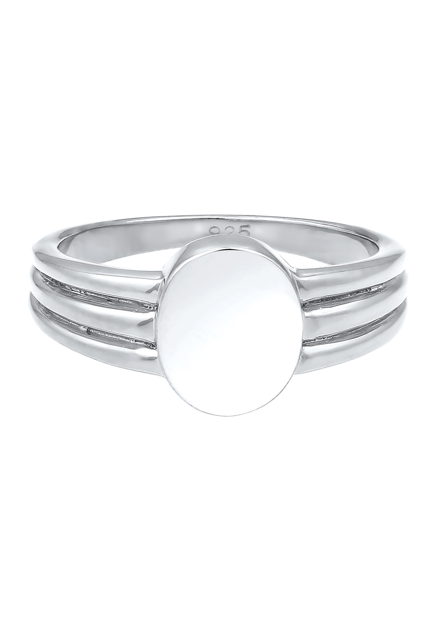 Elli Cercle Basic Géo Bague Femme - (925/1000) Argent