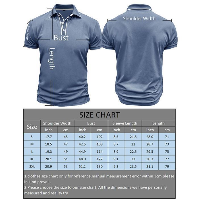Men's Short Sleeve Summer Polo Shirt, Regular Fit, Casual, Elegant, Lapel Collar, Contrasting Colour - EU Size - Military Green