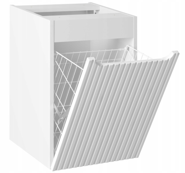 Szafka Łazienkowa Z KOSZEM 40 cm RYFLE Wisząca NOVA WHITE