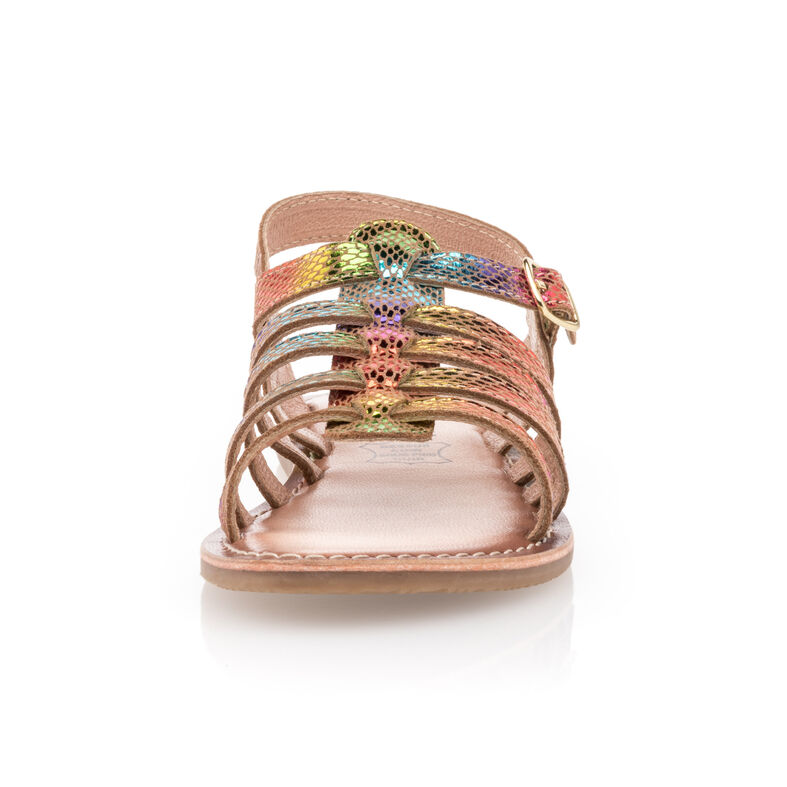 Sandalias multicolor para niñas / Zapatos de punta abierta