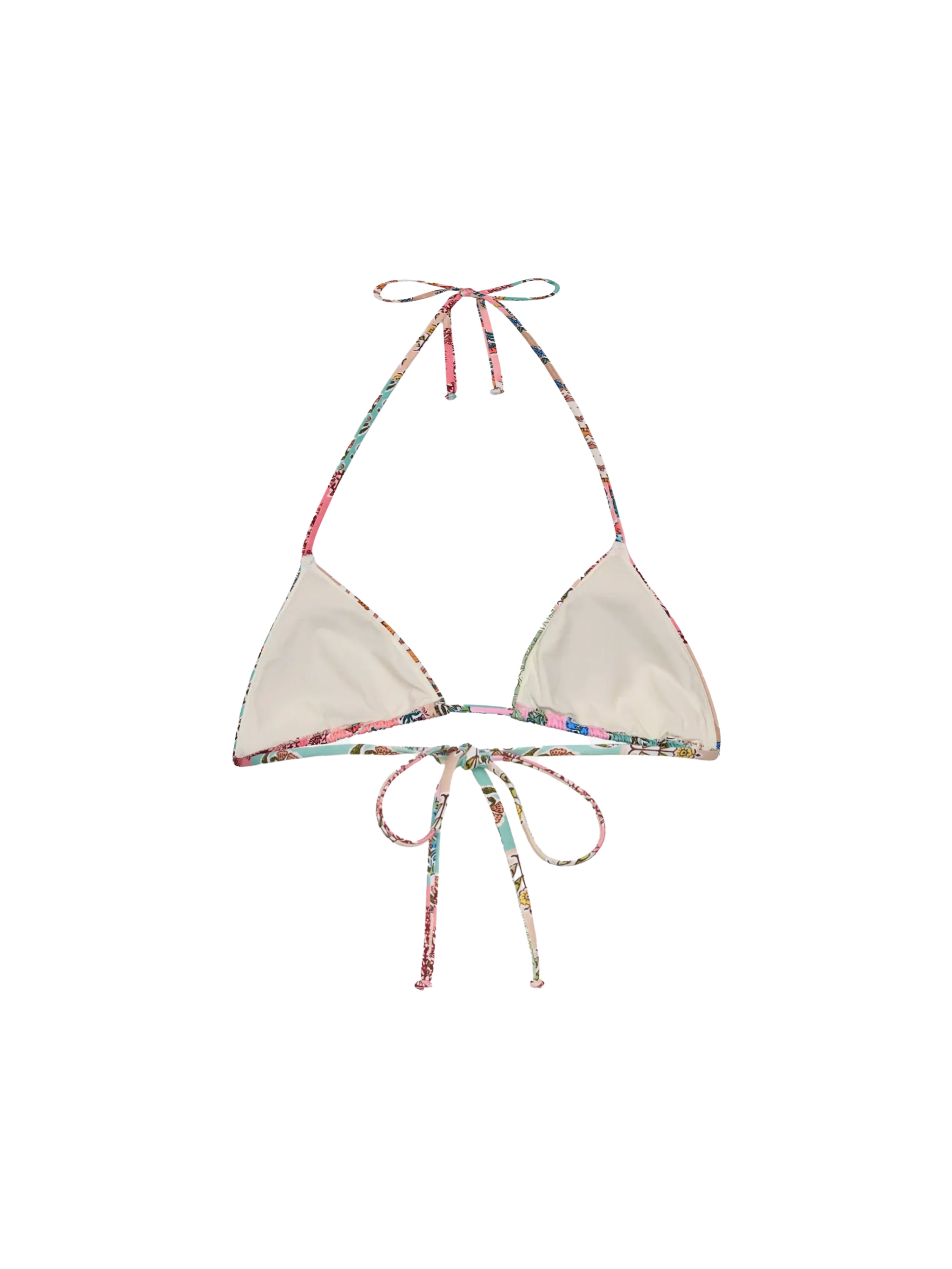 Haut de bikini triangle Leah à imprimé floral