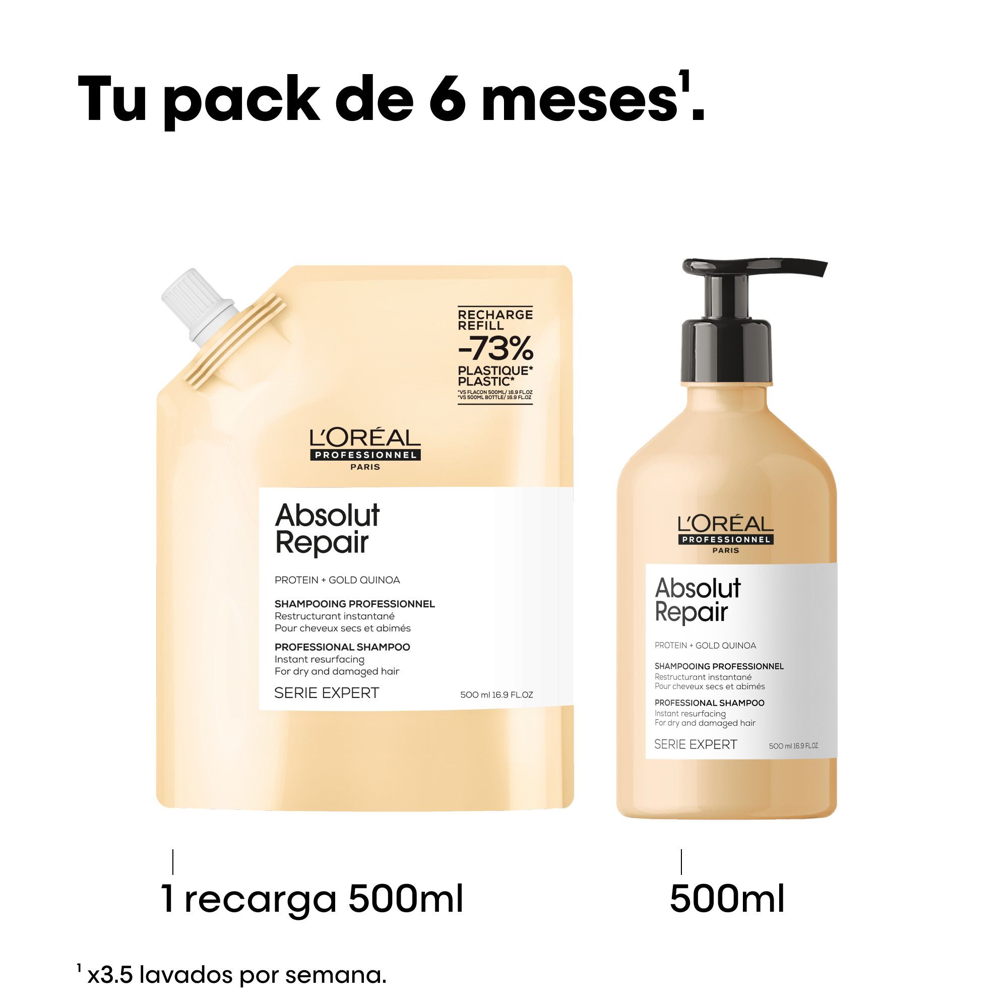 Serie Expert Absolut Repair шампон, допуна Салонски шампони