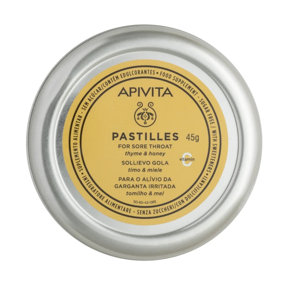 APIVITA Apivita pastillid tüümiani ja meega 45 g kurguvalu korral