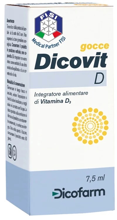 DICOFARM Dicovit D druppels 7,5 ml Vitamine D supplement