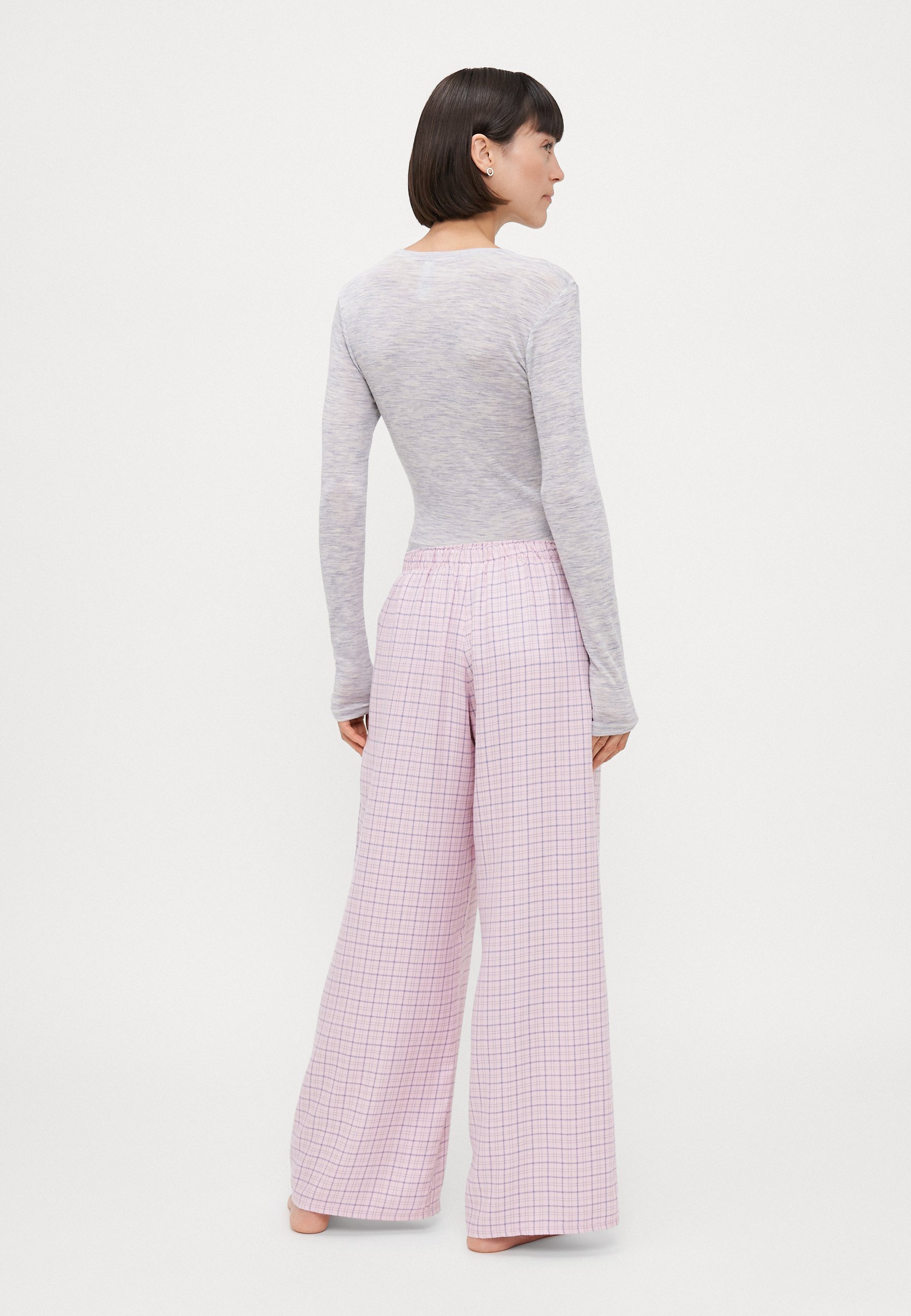 Hollister Co. pyjamabroek - lichtroze/wit