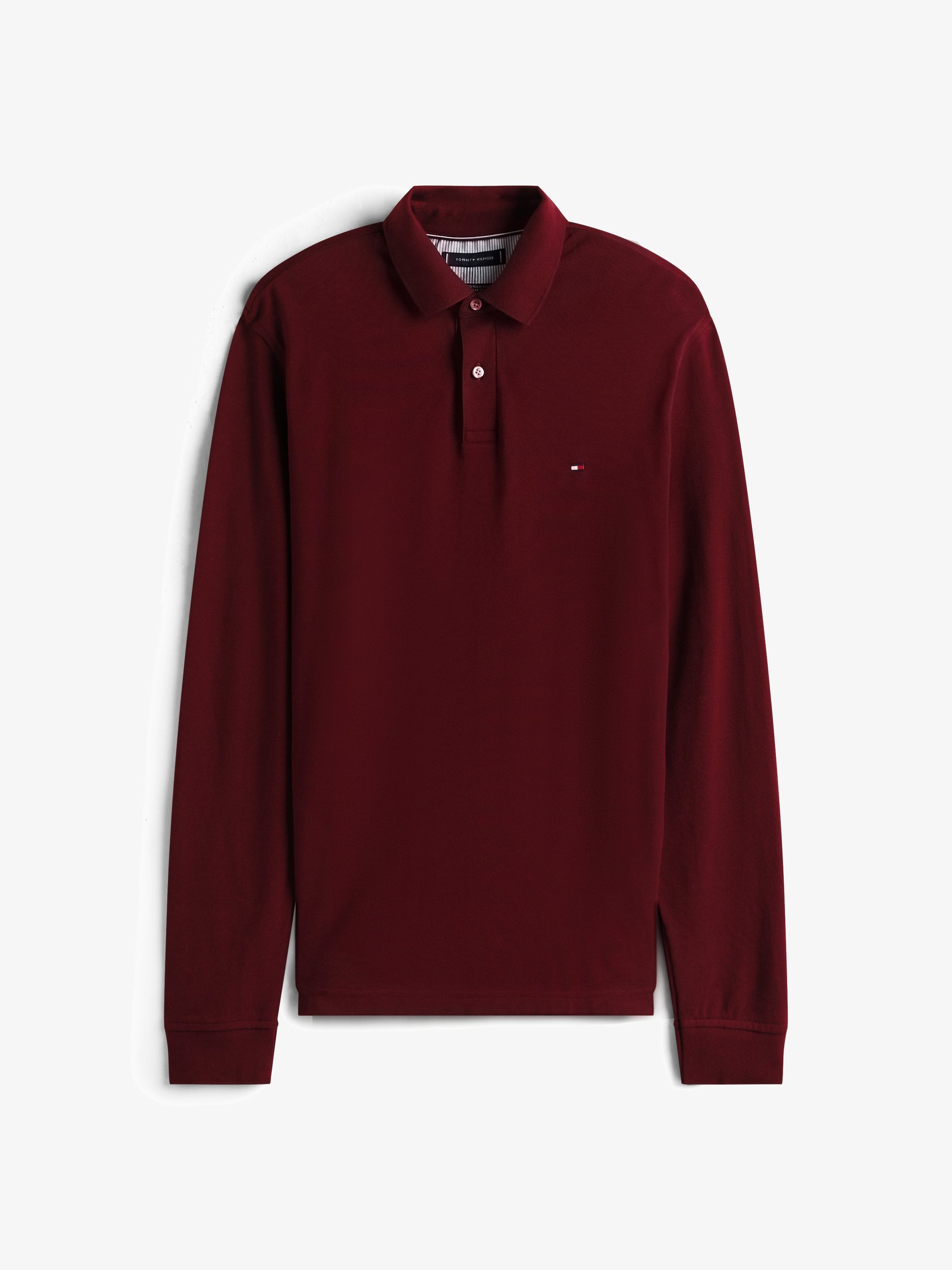 Tommy Hilfiger REGULAR - Top met lange mouwen - diep bordeauxrood