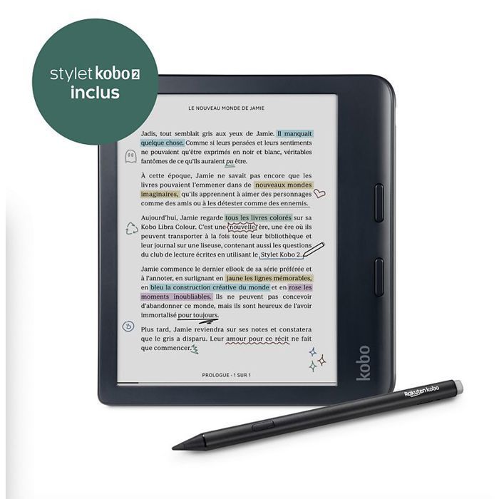 Leitor de e-books Kobo Libra - Tela de 7