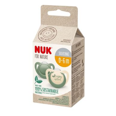 Nuk Chuchas For Nature Green 0-6M 2 enheter 2 enheter