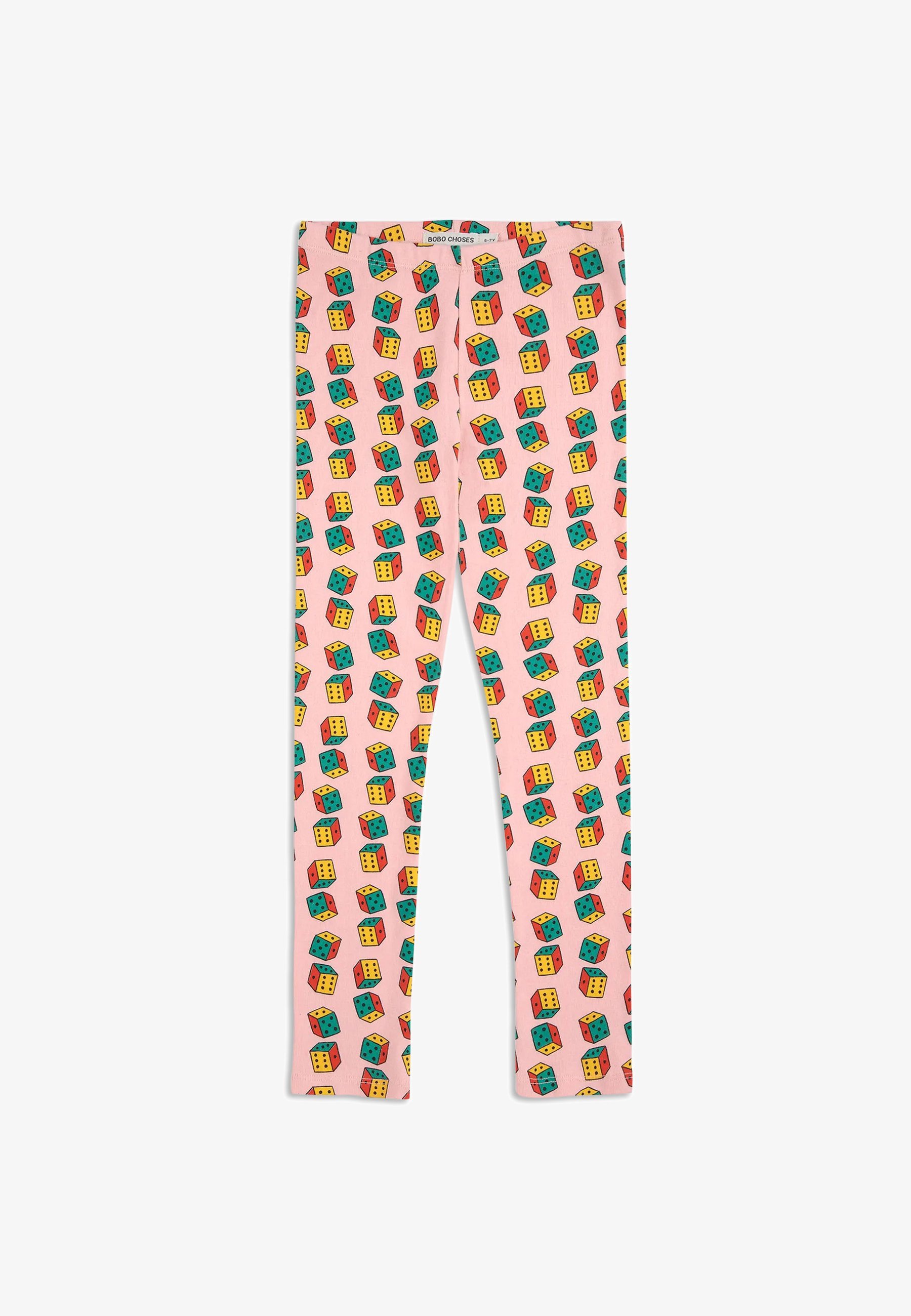 Bobo sceglie DICES UNISEX - Leggings - Pantaloni - rosa chiaro