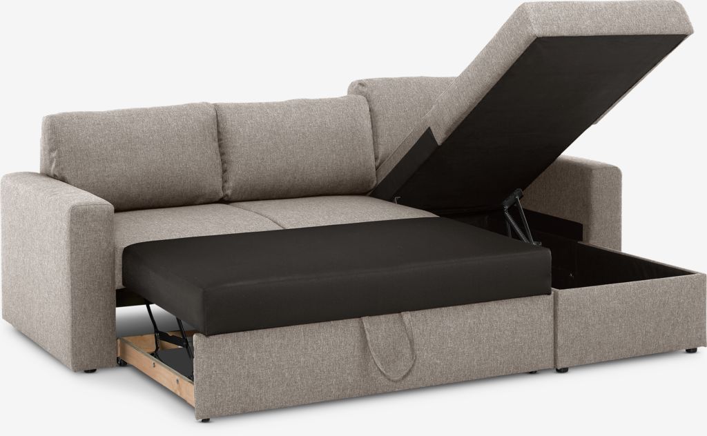 MARSLEV MARSLEV Sofa na razvlačenje s ležaljkom, svijetlo siva tkanina