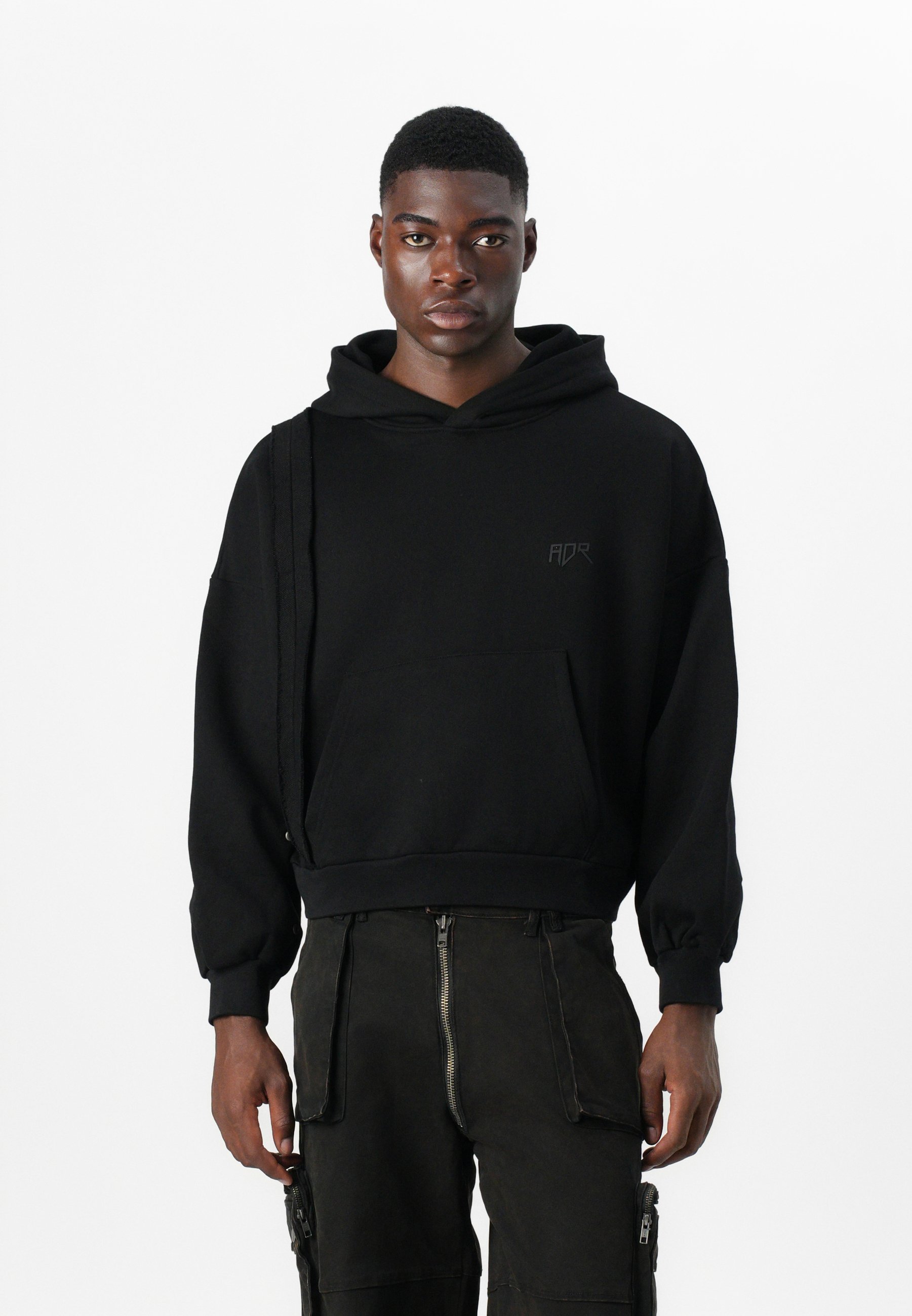 Sweat à capuche unisexe Clothing Atelier LOGO - Noir
