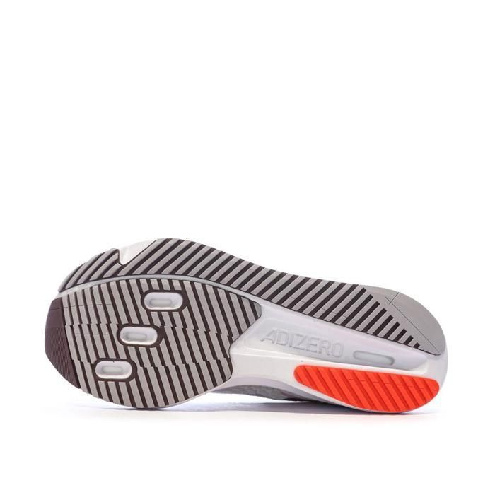 Scarpe da corsa Adidas Adizeros da donna, bianche/rosa