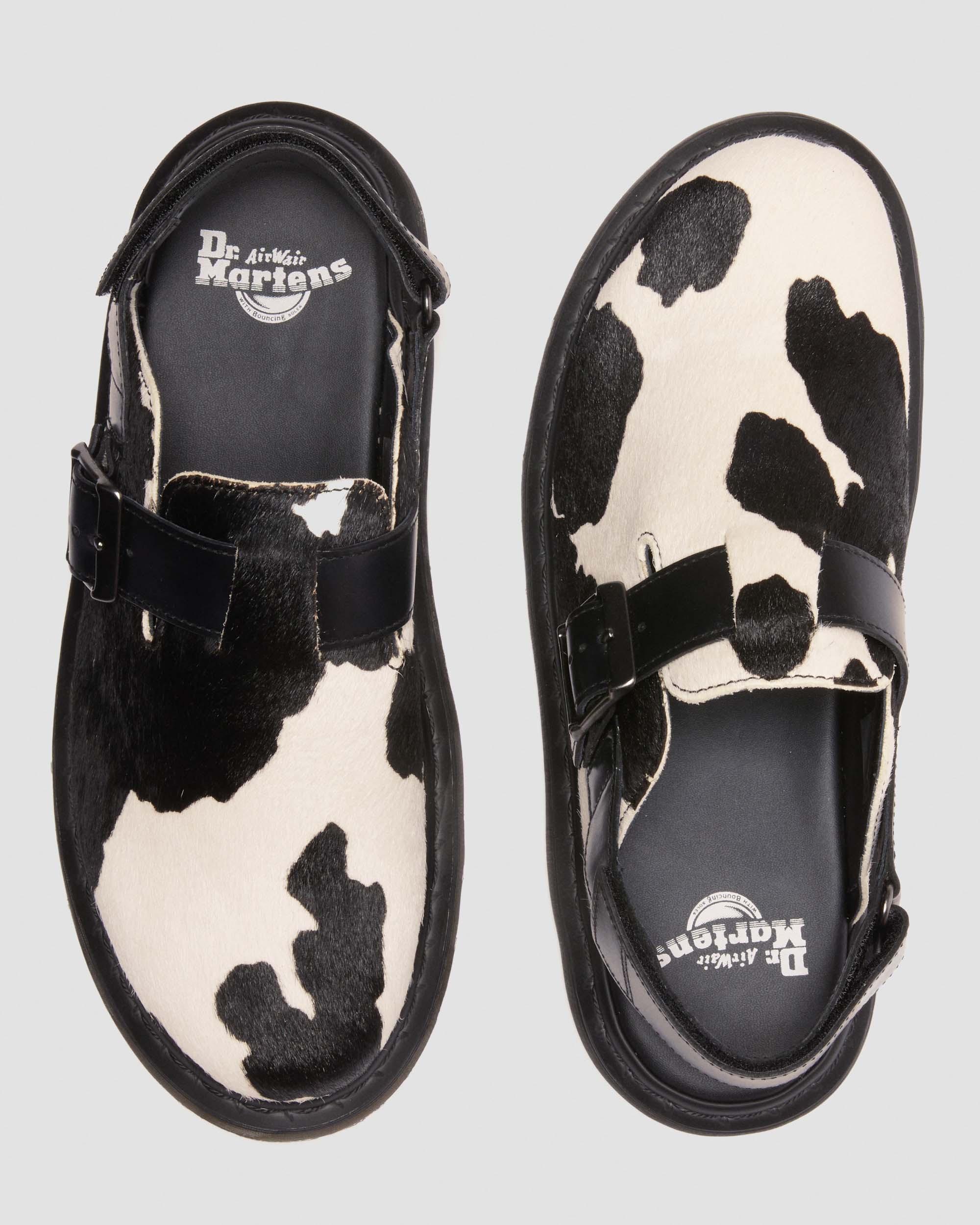 Jorge II Hair-on Animal Print Slingback Mules