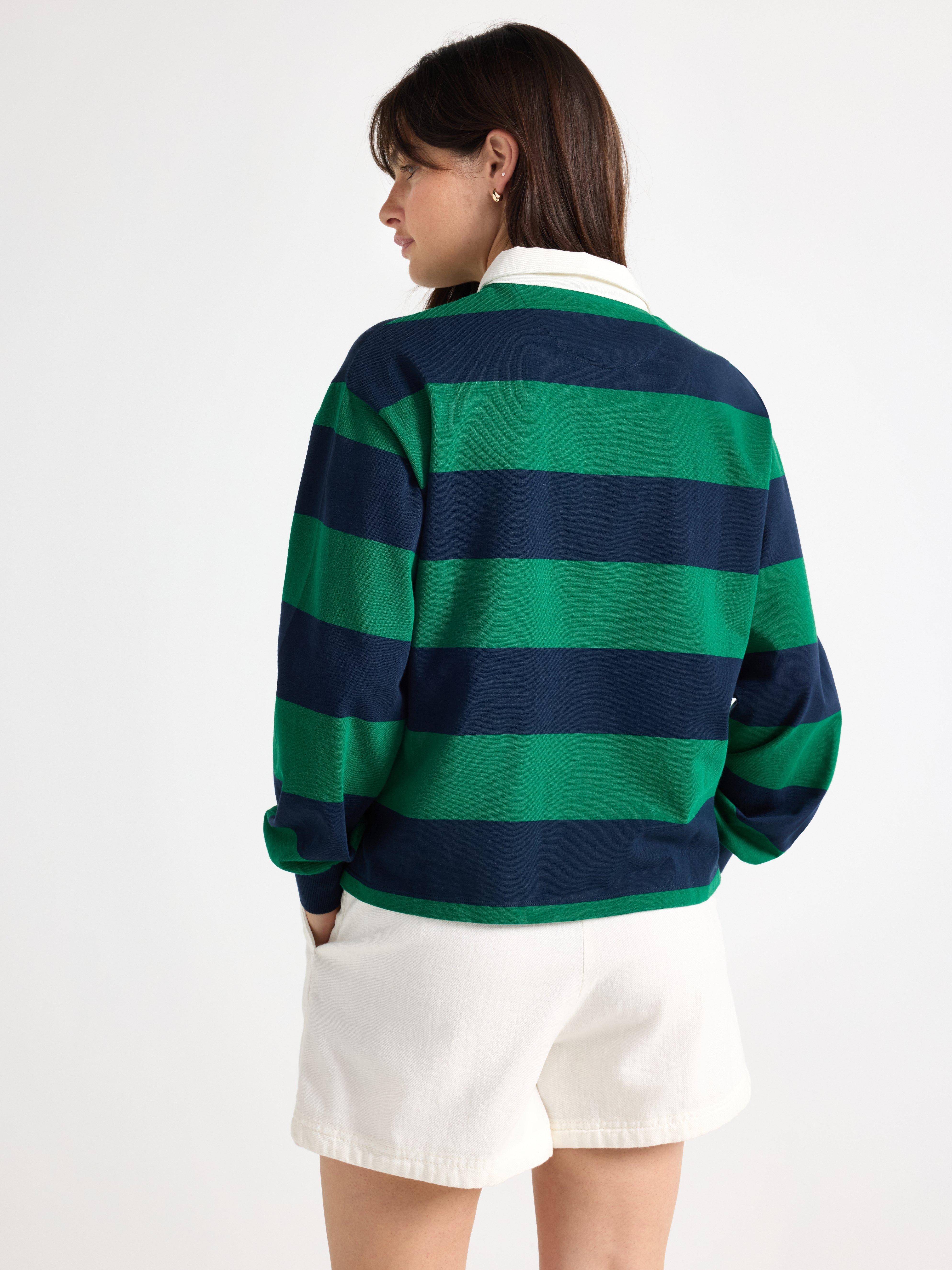 Camiseta de rugby verde oscuro