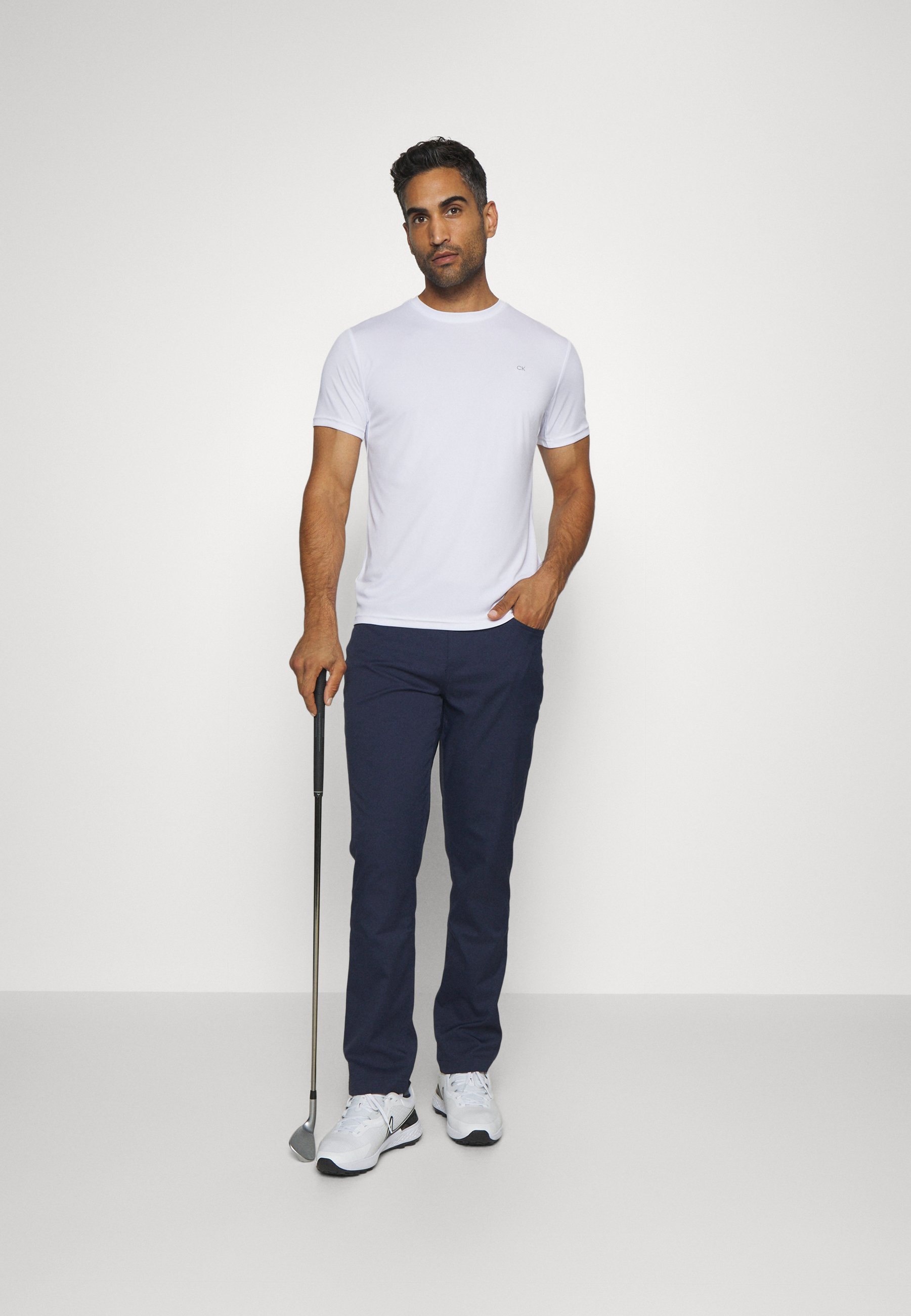 Calvin Klein Golf TEE CLASSIC PACK 2 - T-shirt sportiva - nero/bianco