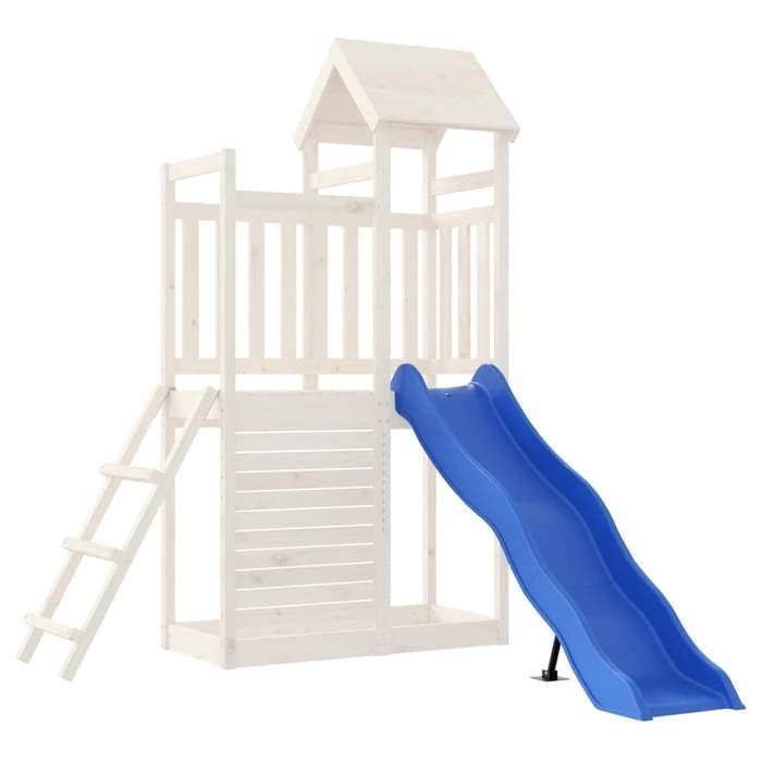 vidaXL Blue Play Slide 174x38 cm Polypropylene, Garden Play Equipment, Garden Play Slide 826598