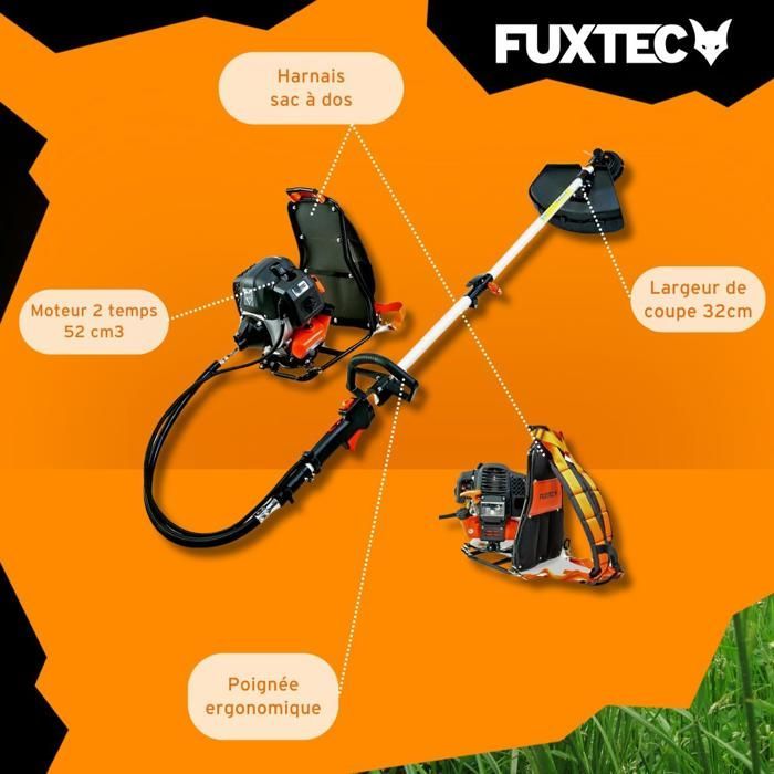 FUXTEC FX-MS152T 52cc 3HP Backpack Petrol Brushcutter