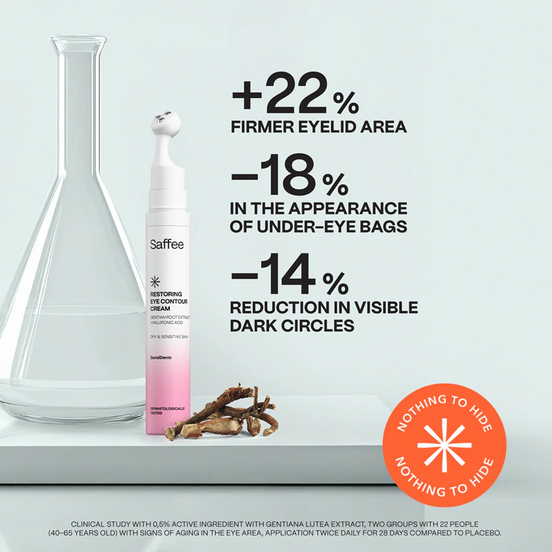 Creme restaurador para o contorno dos olhos Saffee SensiDerm
